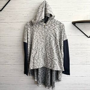 Buckle White Crow Oversized Zip Up Hoodie